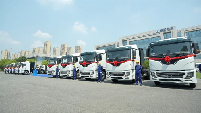 目的地：大西北！100臺徐工新能源重卡滿電啟程