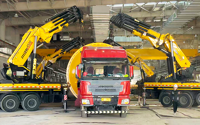 四臂聯(lián)動破局！徐工 SQZ4500C 低矮廠房 “扛鼎” 160t